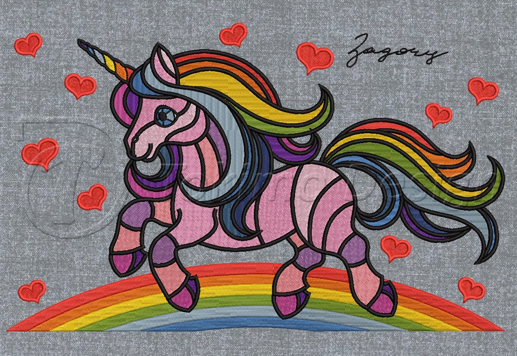 Baby Unicorn - ZAGORY® Design - embroidery pattern