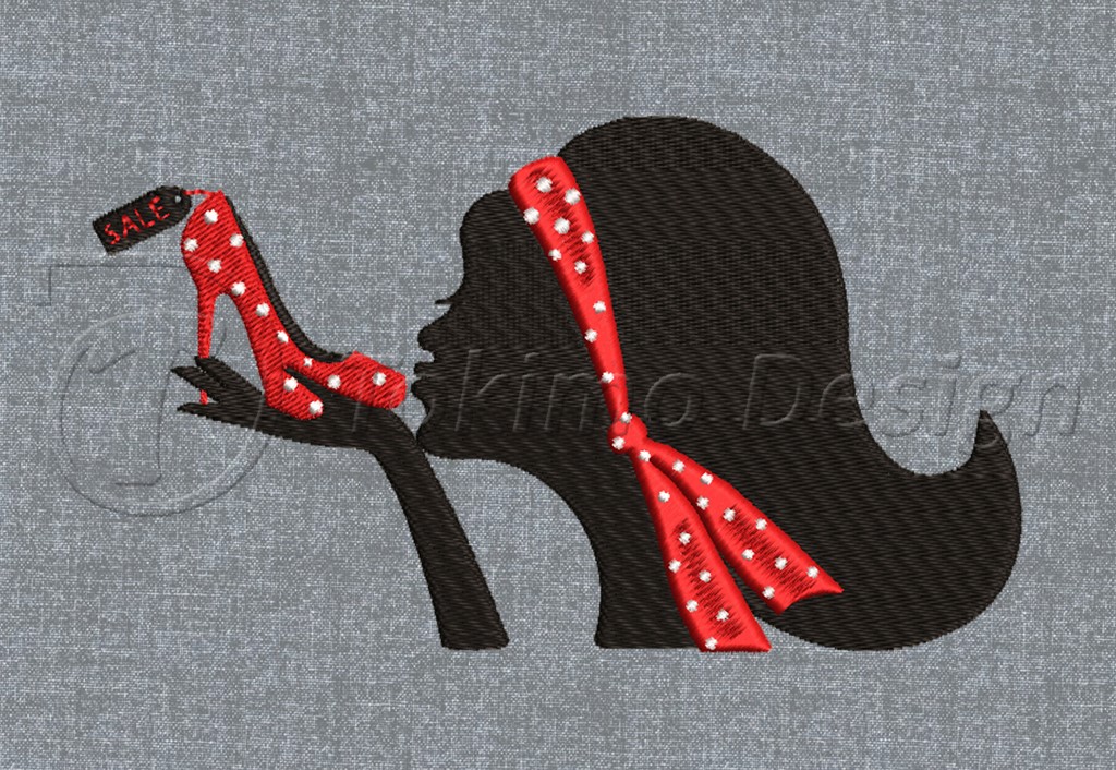 Shoose love - Machine embroidery design pattern – 3 sizes