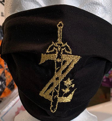 Zelda logo stitched out product